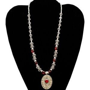 Ruby Baby - Polymer Clay Necklace Hand Crafted by Teresa Pandora Salgado